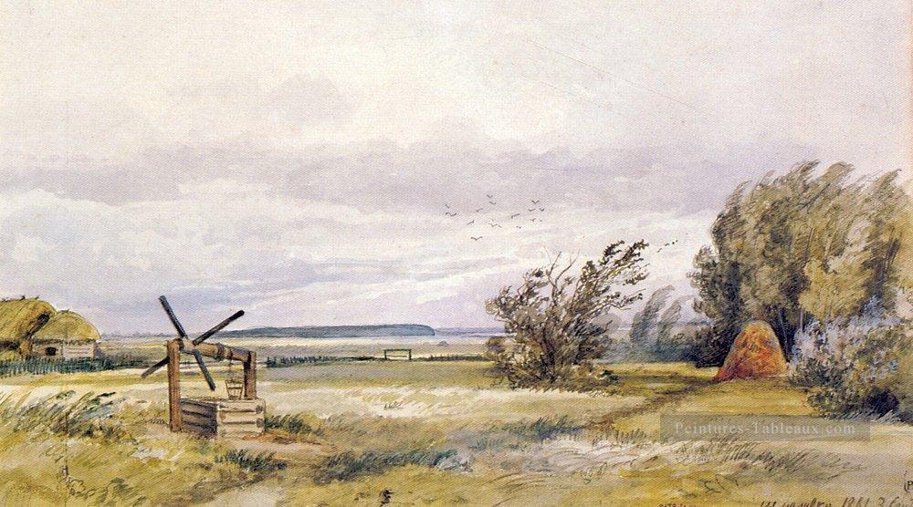 shmelevka jour venteux 1861 paysage classique Ivan Ivanovitch Peintures à l'huile